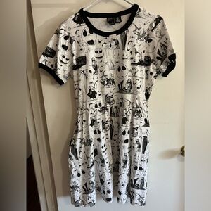 NWT Nightmare Before Christmas cotton dress with pockets